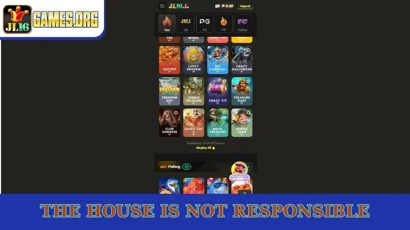 The house is not responsible
